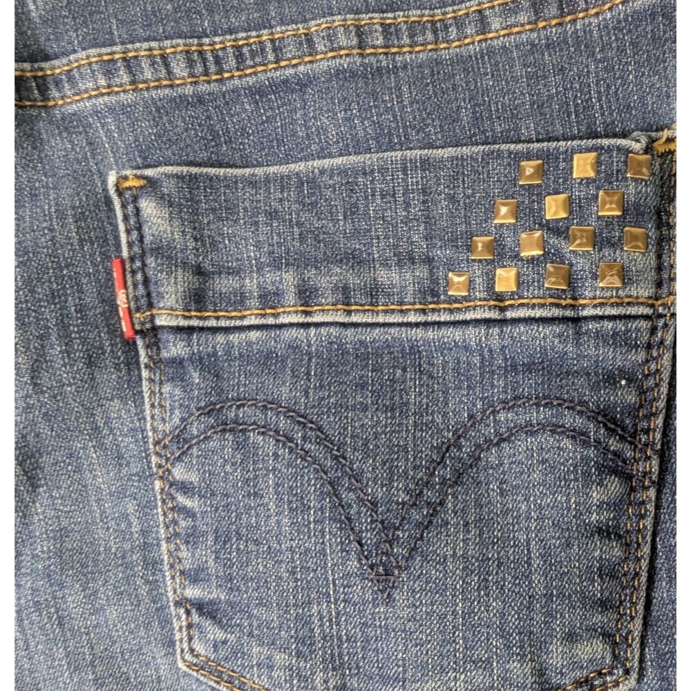 VTG Levi's 512 Women's Perfectly Slimming Jeans 12S/C Cotton Blend Blue - Picture 5 of 10